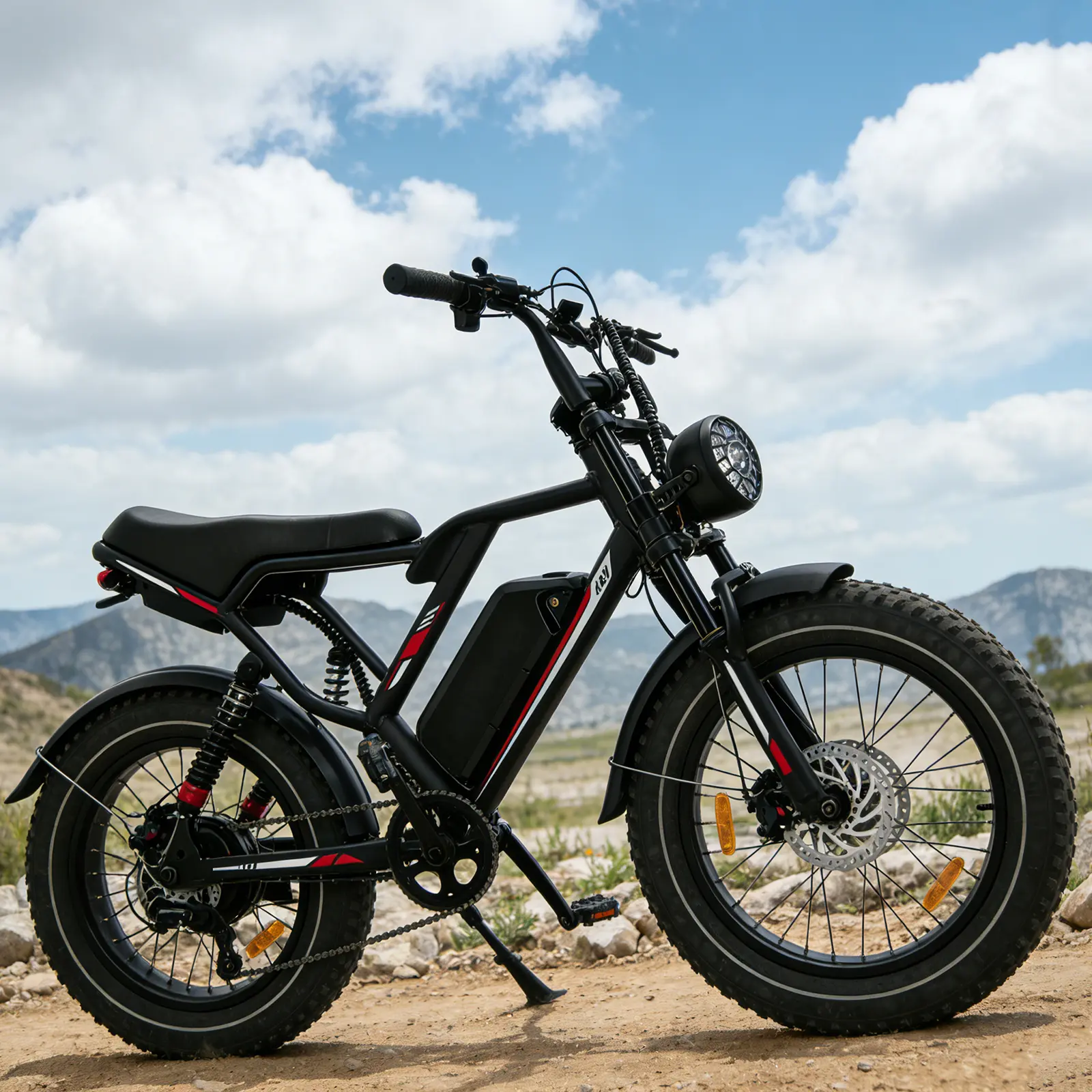 【NEW】Electric Bike, Equipped with 1500W Peak Motor, 31 MPH Top Speed, 48V 17.5Ah Removable Battery, Dual Suspension, 7-Speed Gears, 20-Inch All-Terrain Fat Tires, UL 2849 Certified. Off-Road E Bike