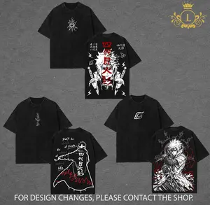 Minato Namikaze Collection - NRT Anime Graphic Tee Vintage Washed Shirt Unisex Streetwear Fourth Hokage Anime Shirt Kurama Nine Tails Tee Naruto Anime Clothing Gift for Anime Lovers Fans