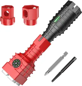 Sink Wrench Faucet Tool, Faucet and Sink Wrench Faucet and Sink Installer, Multi-functional Wrench Plumbing Tool for Toilet Bowl, Sink, Bathroom, Kitchen Plumbing and More