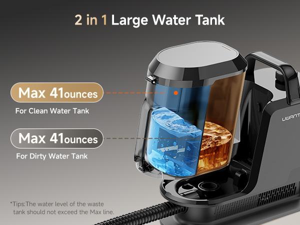 Uwant Steam Portable Carpet Cleaner , 18Kpa Powerful  Spot Cleaner Machine, Upholstery & Sofa Cleaner for Home，Car and Auto Detailer，Pet Stain Remover，Steam Vacuum