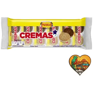 Pozuelo Star Galleta Crema 12 Units Central American Culture Flavor Authenticity Snack From Guatemala