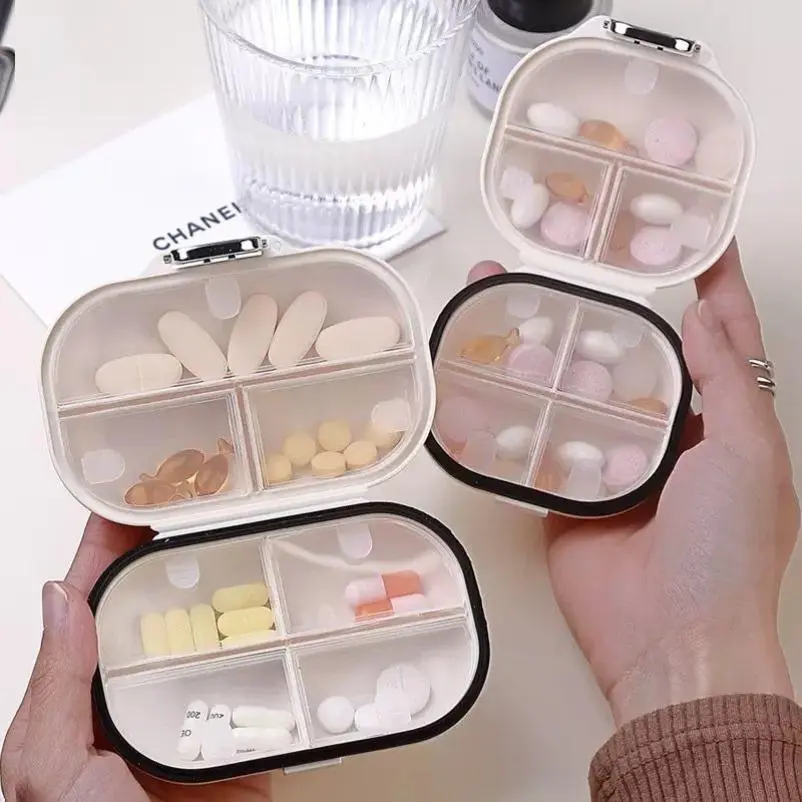 Portable Travel Pill Organizer, 2026 Single-Compartment Dustproof Seal Case, Prop 65 Safe for Home, Office