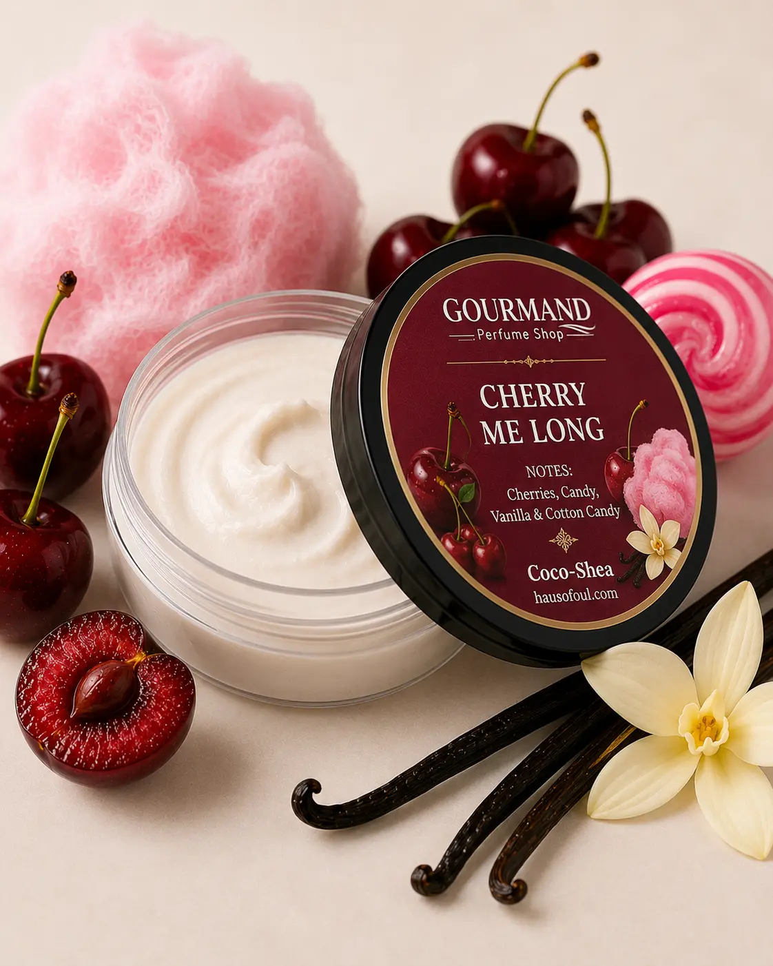 Cherry Me Long Coco Shea Whipped Body Butter