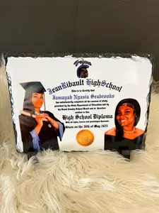 Graduation Slate Plaque – Personalized Senior Diploma Slate – Graduation Keepsake