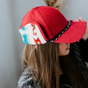 Burgundy Belle Earflap Hat