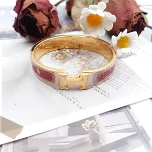 Pre-owned Hermes Clic H Metal Hardware Bracelet $399 Opening deal Collections
