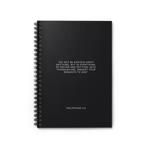 PHILIPPIANS 4:6 Spiral Notebook - Ruled Line