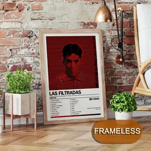 Cris MJ LAS FILTRADAS Poster Music Album Modern Art 2D Poster, Suitable For Bedroom Living Room Decor. Vibrant Colors, Clear Images Ideal For Home Office Decor.