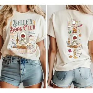 Beiie's Book Club 2 Sided Shirt, Tale As Old As Time Beiie’S Book Cafe Shirt, Beiie Princess Book Tee, Lover Gift, Unisex Short Sleeve Tee