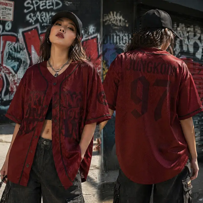 Personalized KPOP World Tour Baseball Jersey, Custom Name Number Jersey