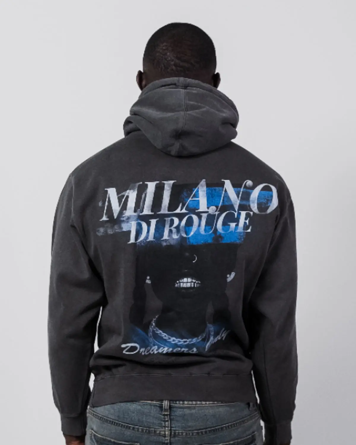 Milano Graphic Sweatshirt for Women, Soft Fleece Streetwear Pullover with Long Sleeves, Casual Relaxed Fit for Denim Looks, Tops, Graphic Print