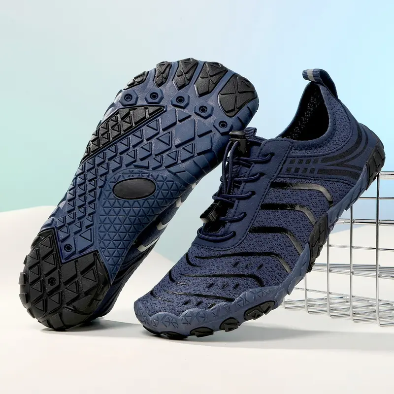 1 Pair Water Shoes, Unisex Five-Finger Barefoot Design, Lightweight Breathable Non-Slip Sole for Beach, Swimming, and Wading, Water Sports Footwear