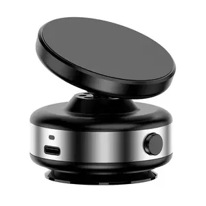 360° Rotatable Car Magnetic Phone Holder, Vacuum Adsorption & Magnetic Adsorption Double-sided, Multifunctional Phone Accessories