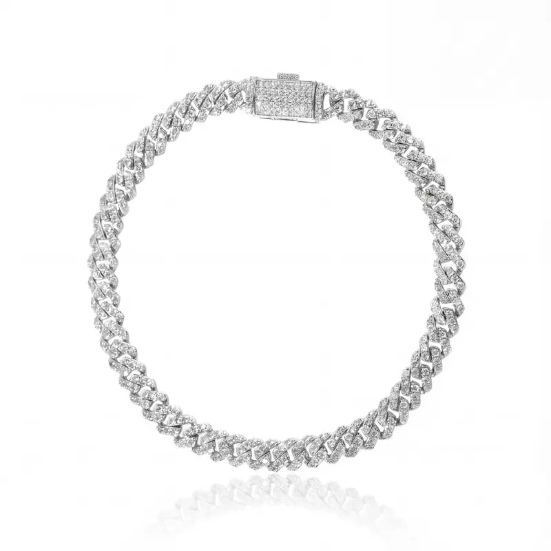 Mini Pavé Cuban Link Bracelet | 14K Gold Plated or Silver Plated | Unisex Everyday Stackable Bracelet