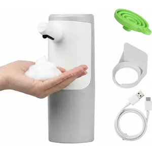 Foaming Soap Dispenser, Touchless & Rechargeable, Fingerprint-Resistant Matte Finish, Automatic  Soap Dispenser for Bathroom & Kitchen Countertop