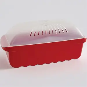Microwave Pasta Cooker, 6.4 Cup, Red – Quick & Easy Pasta Maker