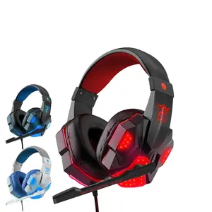 3.5Mm Gaming Headset Mic LED Headphones Stereo Bass Surround for PC PS4 Xbox One