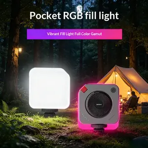 Portable Rechargeable Colored Mobile External Flash, Dual-Color Phone Fill Light for Video Photography, Outdoor Night Shooting, Ideal Camera & Phone Accessory Gift, Mobile External Flashes