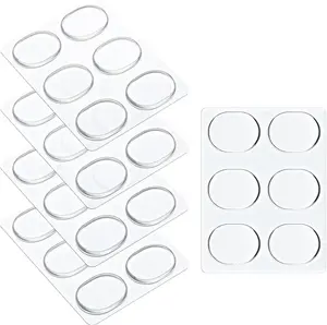 30 count Drum Dampeners Gels  Gel Pads Soft Drum Dampeners for Cymbals Tone Control(Transparent White)