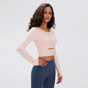 Casual Women's Fitness LongSleeve Top - Perfect for Workouts and Exercise