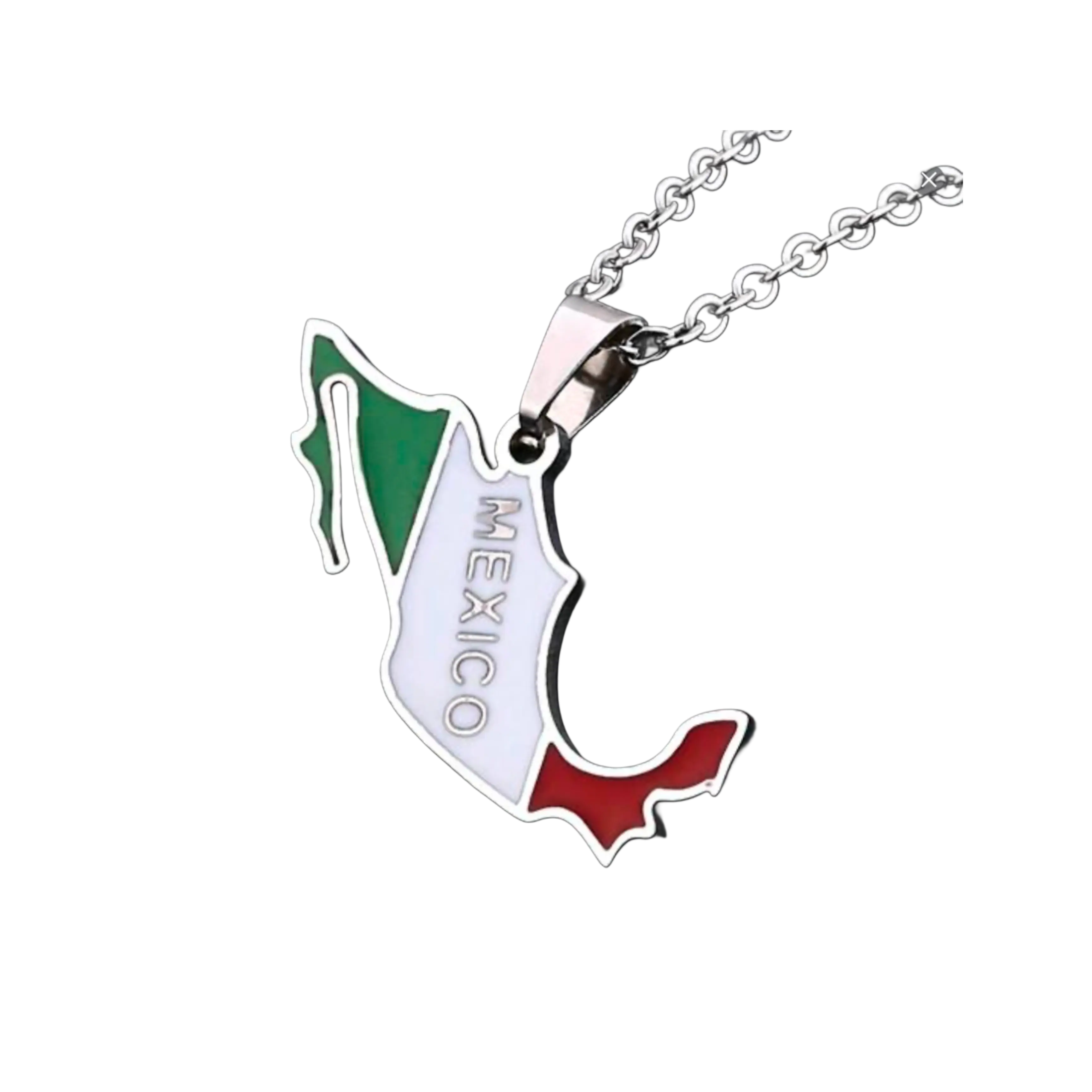 Mexico-Unisex Tarnish Resistant Stainless Steel Necklace.
