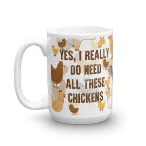 Chicken Coffee Mug, Cute Chicken Gift, Chicken Lover, Funny Chicken Cup, Gift for Her, Him, Housewarming, Birthday, Chicken Decor, Hen Mug