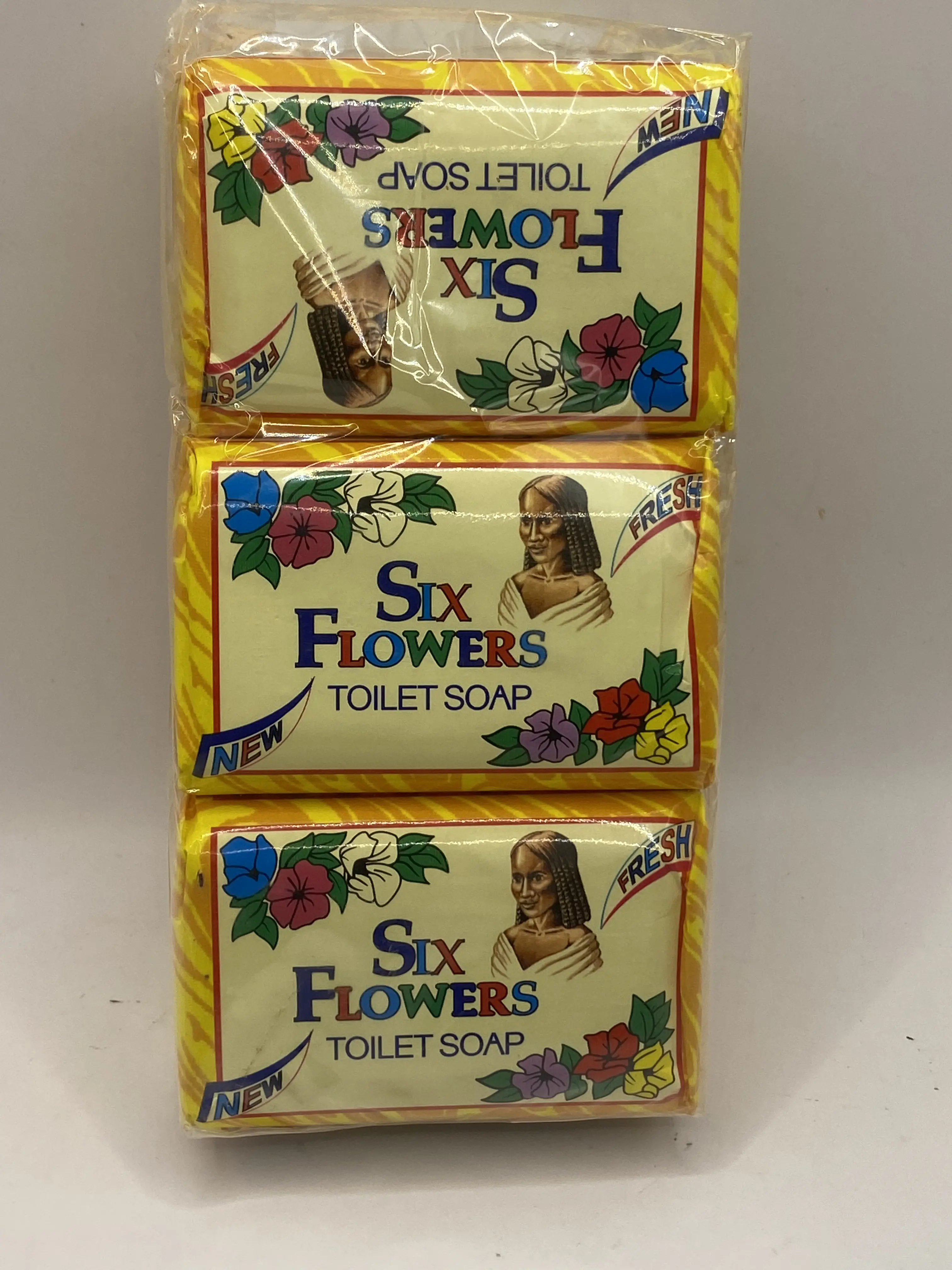 SIX FLOWERS Natural Spiritual Bar Soap 6pcs (Unisex)