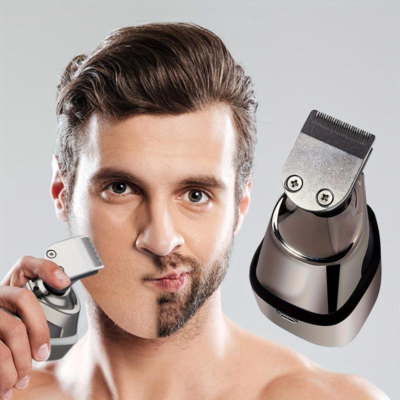 5 in 1 Electric Hair Trimmer Kit, Rechargeable Electric Head Shaver for Men, Waterproof Portable Shaver Grooming Kit, Dry Wet Shaving for Men