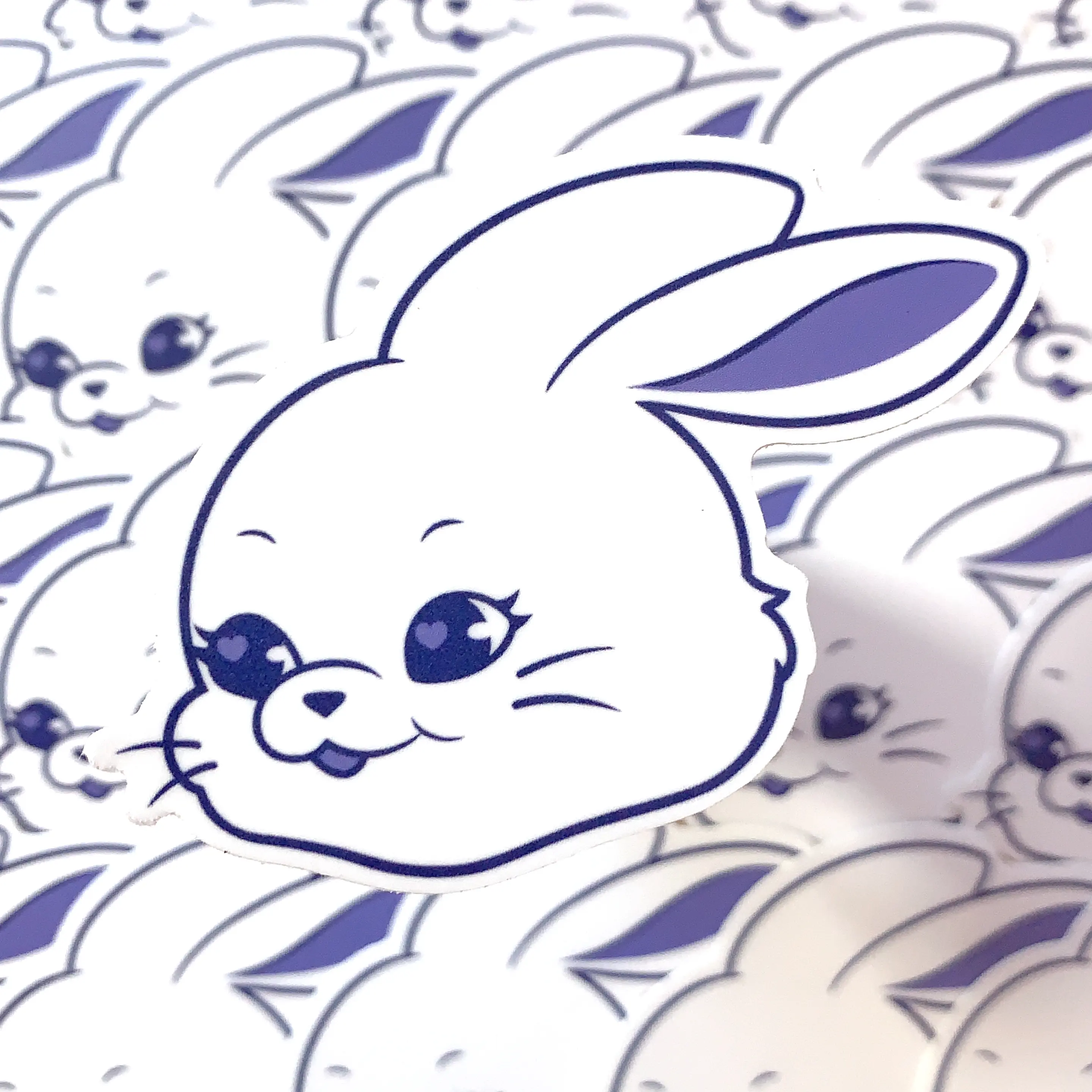 Parasol Paper WATERPROOF NEWJEANS Bunny Tokki Head Logo UV Resistant Vinyl Sticker Decal