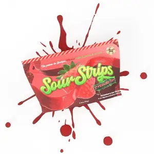 Strawberry Flavored Sour Strips with STRAWBERRY chamoy Strawberry Flavored Sour Strips with STRAWBERRY chamoy