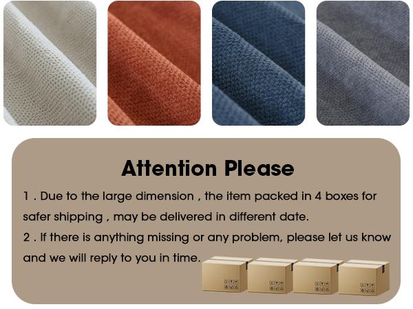 128" 6 Seat Modular Sectional Sofa with Storage, Sturdy Solid Wood Structure, Modular Sectional Sofa Cloud Couch Washable, Spacious Couches for Living Room, Apartment, Loft, Dark Blue