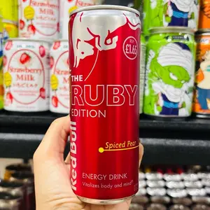 Red Bull Ruby Edition Spiced Pear from the UK 250 mL Can