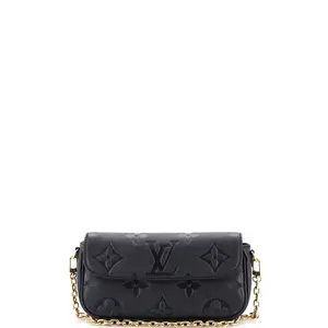 Pre-owned Louis Vuitton Leather Shoulder Bags Ivy Wallet on Chain Monogram Empreinte Giant by Rebag