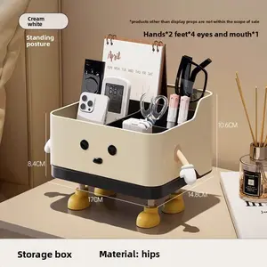 Desktop storage box for home use, living room coffee table tissue box, bedroom nightstand multifunctional remote control and miscellaneous item organizer box