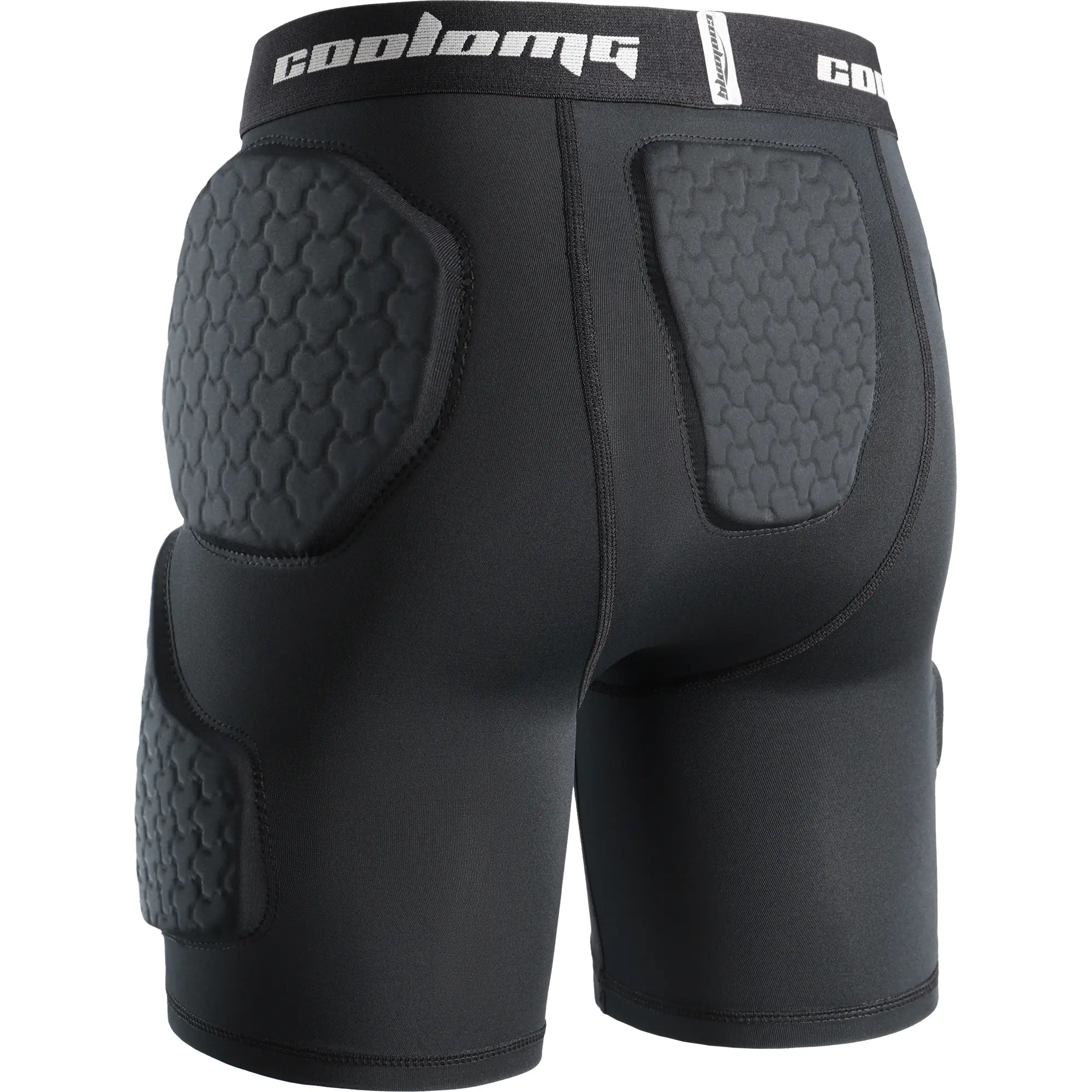 COOLOMG 5-Pad Youth Boys Football Girdle Padded Compression Shorts With Integrated Hip, Tailbone, Thigh Pads Girdles Impact Protection Protective outdoorfun Exercise Cycling