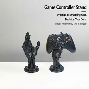 Unique Sci-Fi Cyberpunk Mechanical Arm Figurine, Futuristic Gaming Controller Stand, Headphone Holder, Desktop Decoration Gift, Desk Organizer