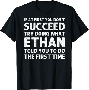ETHAN Gift Name Personalized Birthday Funny Christmas Joke T-Shirt - Rubencordov Shop 33B08M2Z6LHY