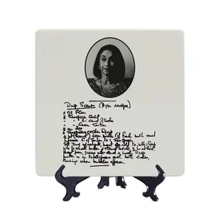 Custom Handwriting Recipe Platter, Handwritten Recipe Gift, Keepsake Family Recipe, Custom square plate, Grandma Gift, Mother's Day, Memorial gift Ceramic