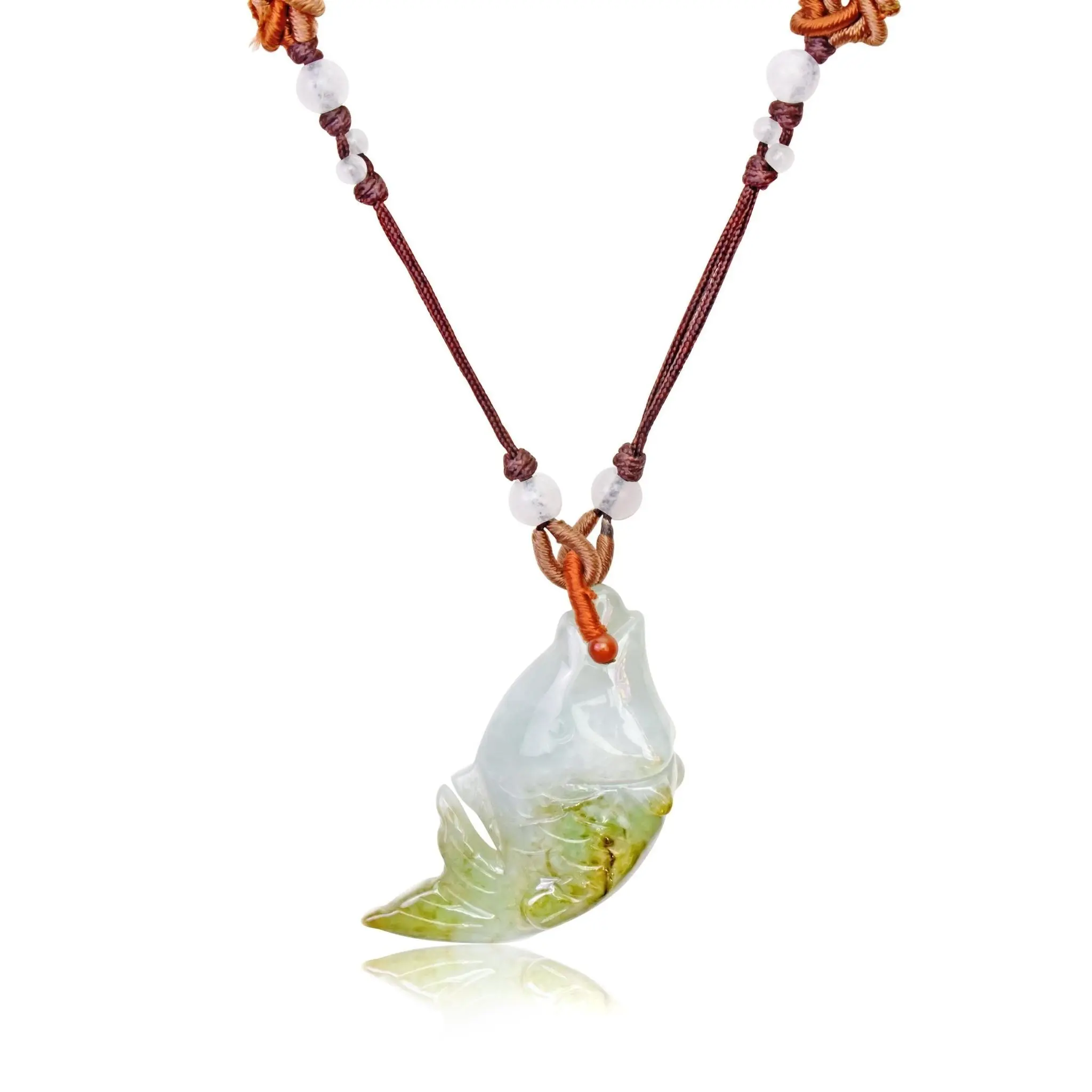 Attract Abundance with the Koi Fish Jade Pendant Necklace