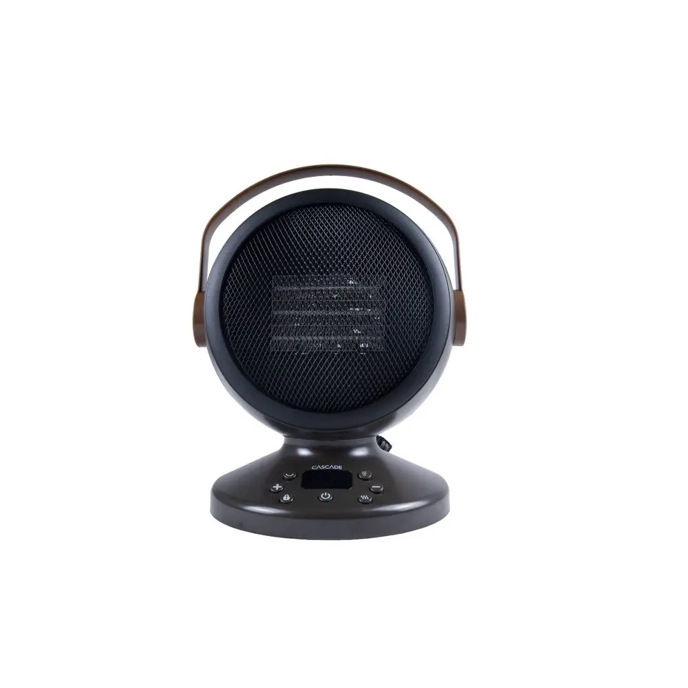 Cascade Portable Heater with Handle Black