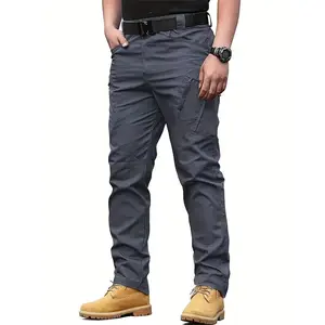 HOMUG Men's Lightweight Casual Cargo Pants feature multiple pockets and a variety of color options. Made of wear-resistant and scratch-resistant fabric, they are suitable for outdoor activities and ideal to wear in spring and autumn.