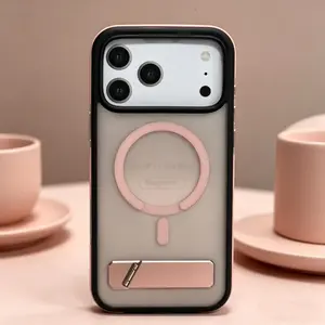 Darlingcase Magnetic Stand Protective Casing for iPhone 17 Pro Max - Shockproof Cover with Integrated Kickstand, Premium Durable Protection, Compatible with Screen Protectors & Mobile Accessories