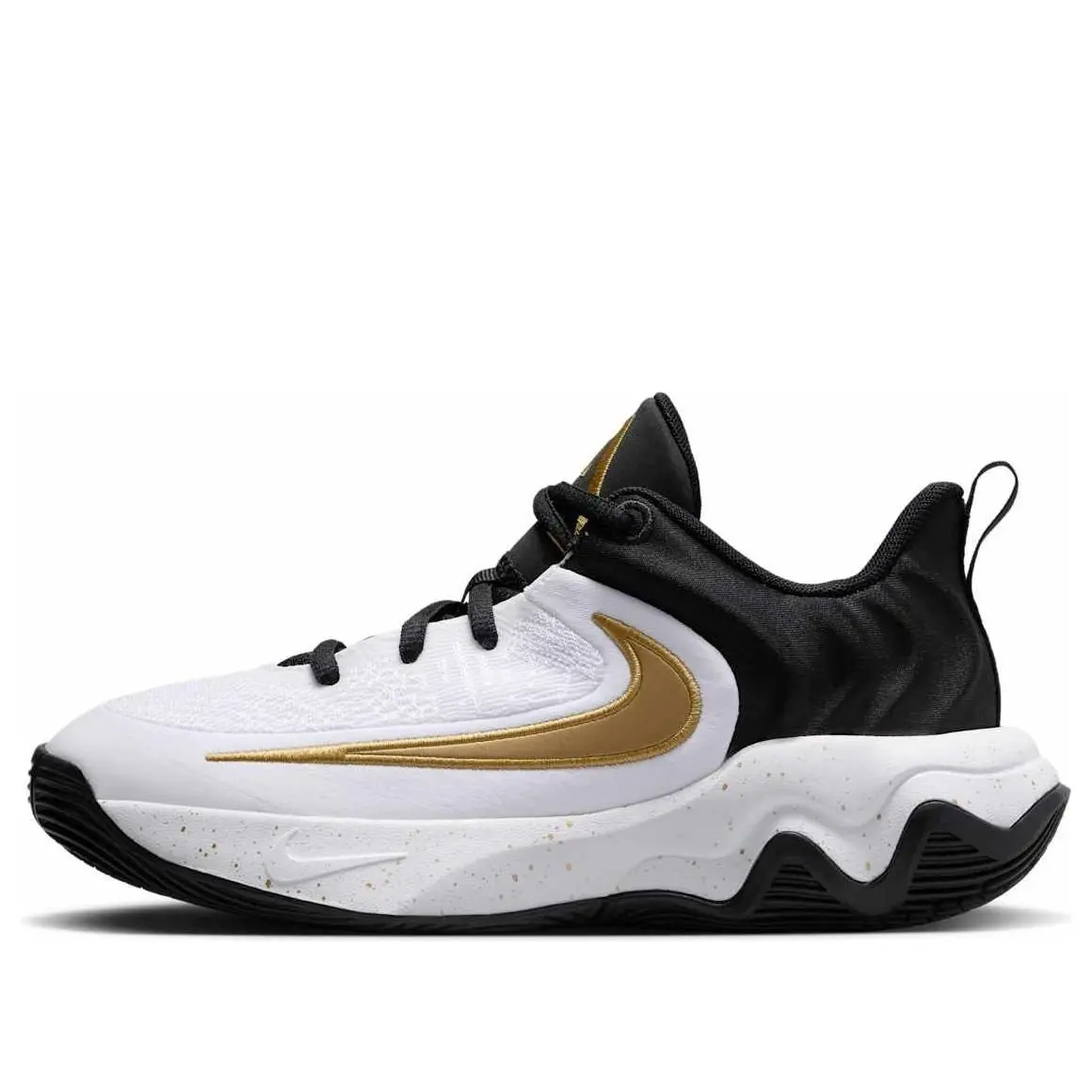 (GS) Nike Giannis Immortality 4 'Black White Gold' IH7664-003 (GS) Nike Giannis Immortality 4 'Black White Gold' IH7664-003