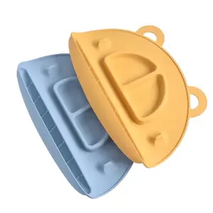 Tiny Bestie & Co. Platemat: silicone plate, placemat, bib, and food catcher all-in-one for babies and toddlers