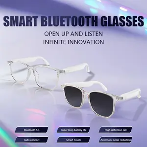Women's smart glasses, calling and listening to music, photochromic sunglasses lenses, built-in microphone, remote photography, magnetic charging