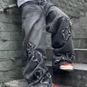 Men's Pocket Denim Jeans, Loose Casual Fashion Comfy Wide Leg for Daily Outdoor Wear, Mens Bottoms for All Seasons