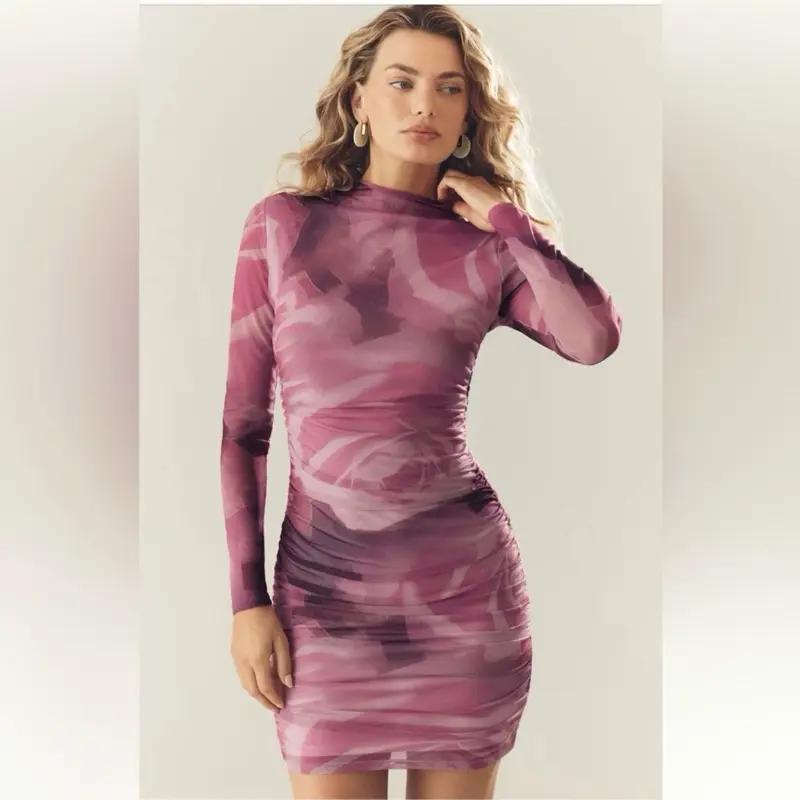 Anthropologie Maya mini dress size large, new with tags originally $138. Romantic pink and burgundy purple Anthropologie Maya mini dress size large, new with tags originally $138. Romantic pink and burgundy purple