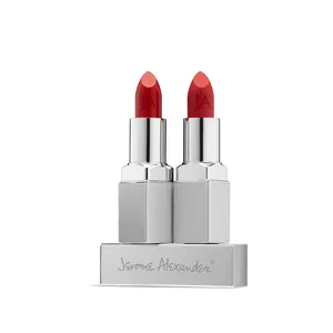 Jerome Alexander – Matte & Shine Lipstick Duo | Your Signature Lip Makeup Set: Skincare-Infused 2-in-1 Lip Color with Velvet Matte + Glossy Shine for Long-Wear, No Dryness or Feathering