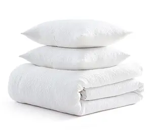 Martha Stewart Garden Trellis White Cotton King Comforter Set