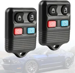 Key Fob Keyless Remote fit for 1998-2014 Ford Foc Explorer Mercury Lincoln Mazda Tribute (CWTWB1U331 GQ43VT11T CWTWB1U345 4-btn, Set of 2